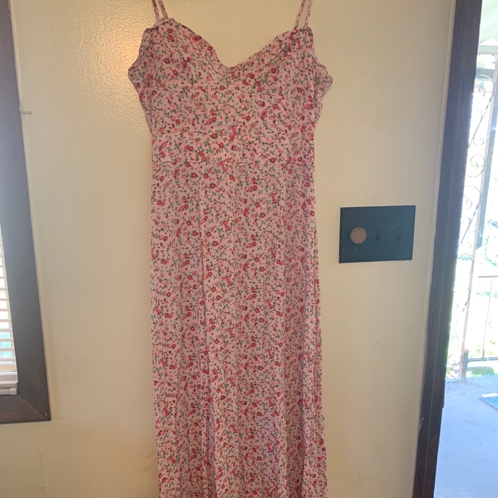 AFRM Pink Floral Sun Dress